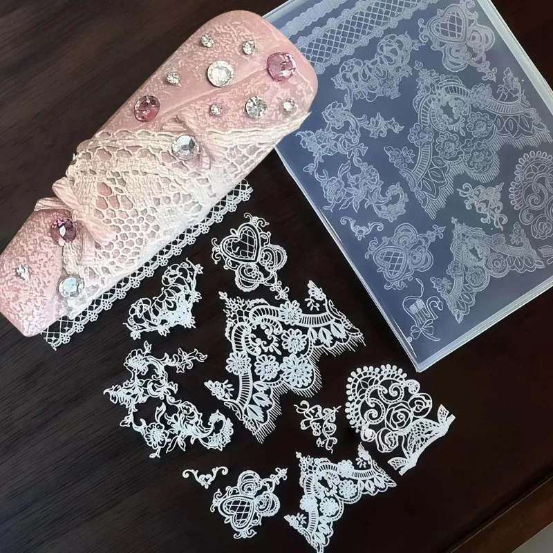 3D 바로크 천사 네일 몰드 실리콘 네일 아트 참 DIY 도구 템플릿 스탬핑 플레이트 매니큐어 간편 DIY 몰드 홈 크래프트용
