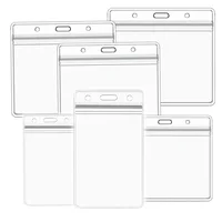 1pcs Waterproof Transparent Card Holder Plastic Id Card Badge Holders Case To Protect Credit Cards Card Protector Cardholder 1