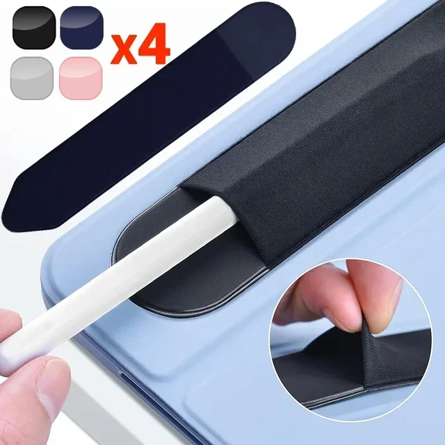 4-1 упаковка, универсальный липкий держатель для стилуса для Apple IPad IPencil 2 1, самоклеящийся чехол, сумка, рукав, держатель для карандашей 1