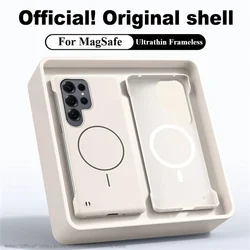 Ultrathin Frameless Magnetic Phone Case with Matte Finish - Galaxy S24Plus (Antique White)