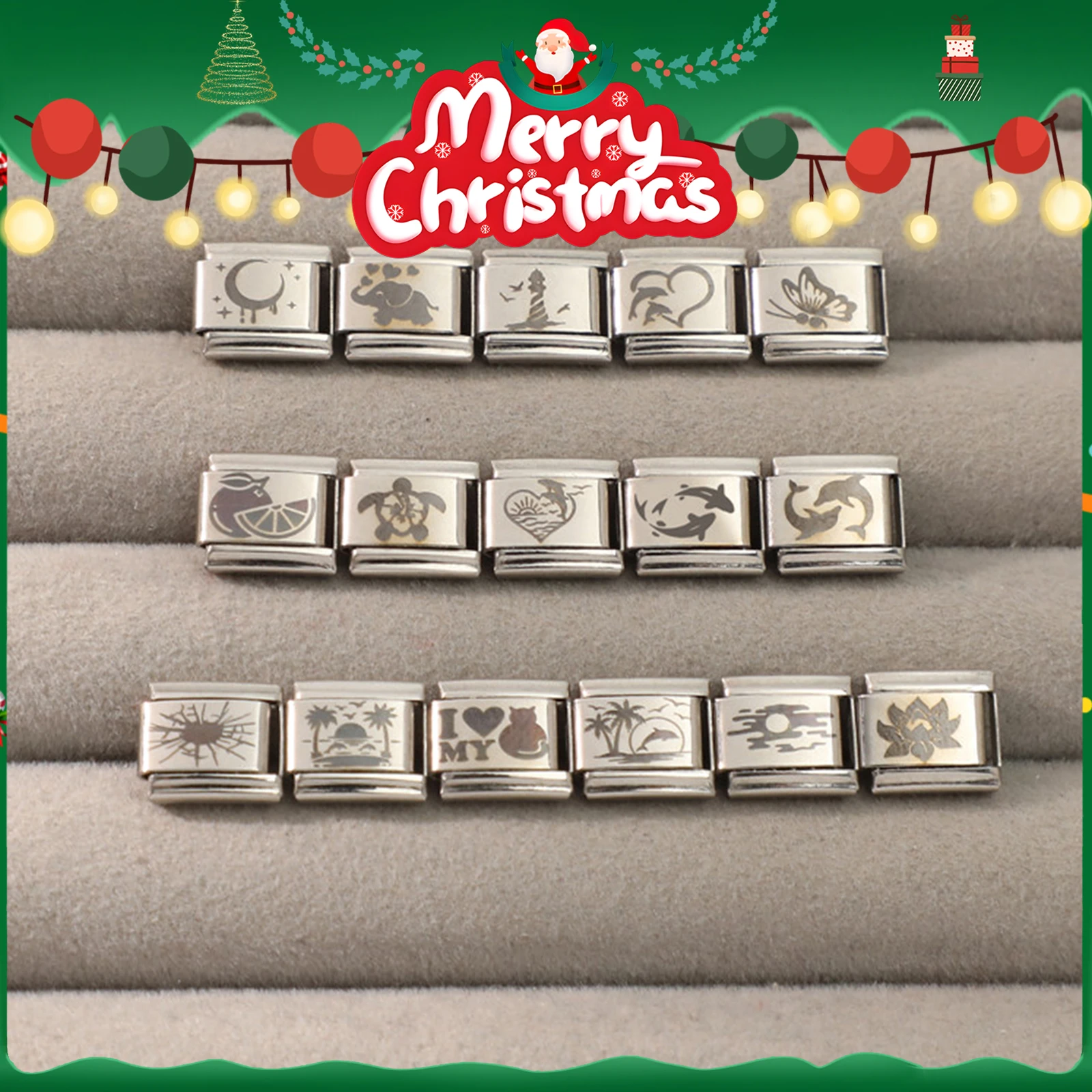 DIY Engraving Charm Bracelet Stainless Steel