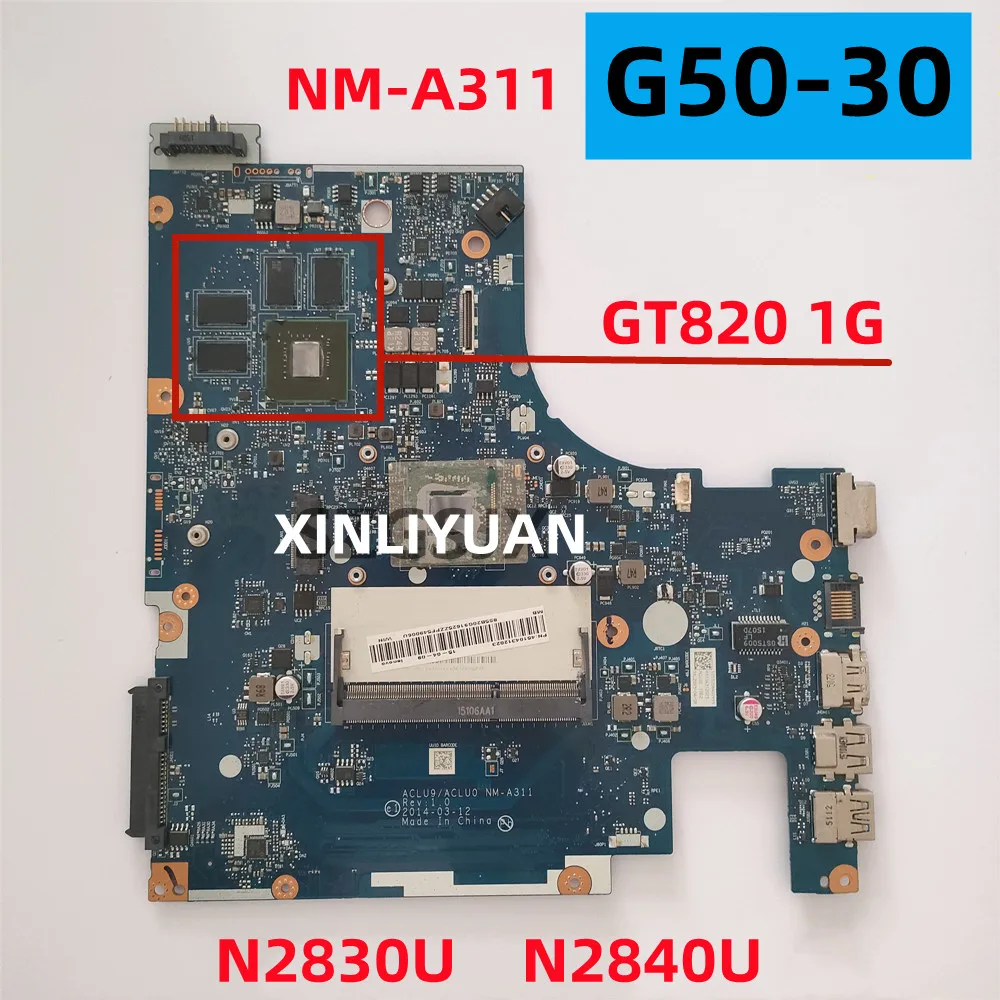 

Для Lenovo G50-30 Laotop материнская плата с N2830/N2840U GT820M 1G DDR3