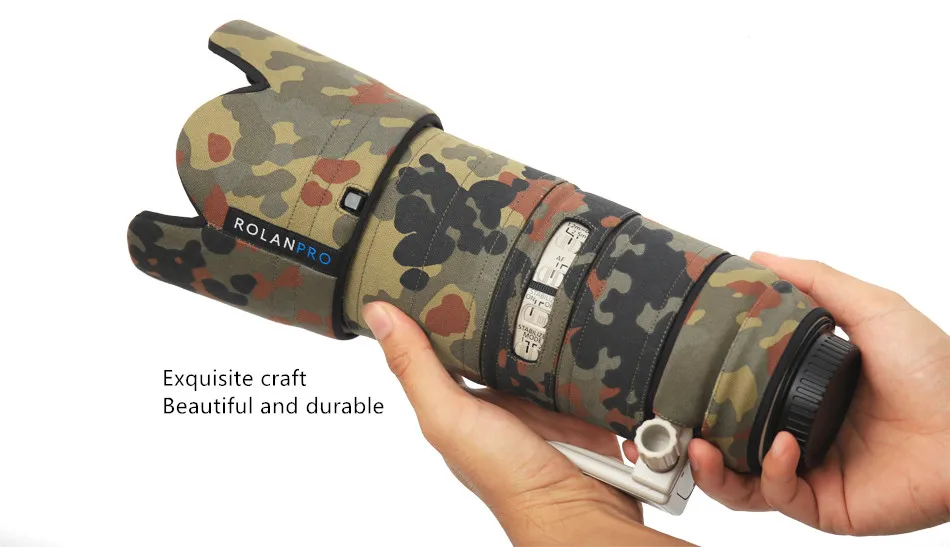 ROLANPRO Kamera Objektiv Mantel Camouflage für Canon EF 70-200mm F2.8 L IST III USM Objektiv er gefunden selbst eine guns kleidung – Detail 9