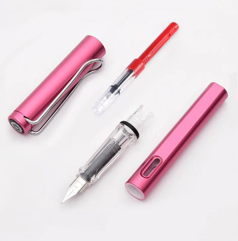 1 pen+10 ink Kawaii Fountain pen calligraphy Multi-function pen 0.38mm EF Nib school supplies stationery pens