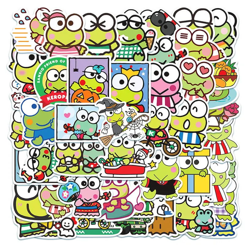 New 50 Pieces Kawaii Kuromi Stickers Cute Hello Kitty Stickers for Laptop Case Girls Sanrio My Melody Anime Stickers Kids Toys