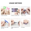 10 Sheets Vibrant Full Wrap Nail Polish Stickers Self-Adhesive Nail Decals for DIY Nail Art Manicure Designer Nail Art Stickers 6