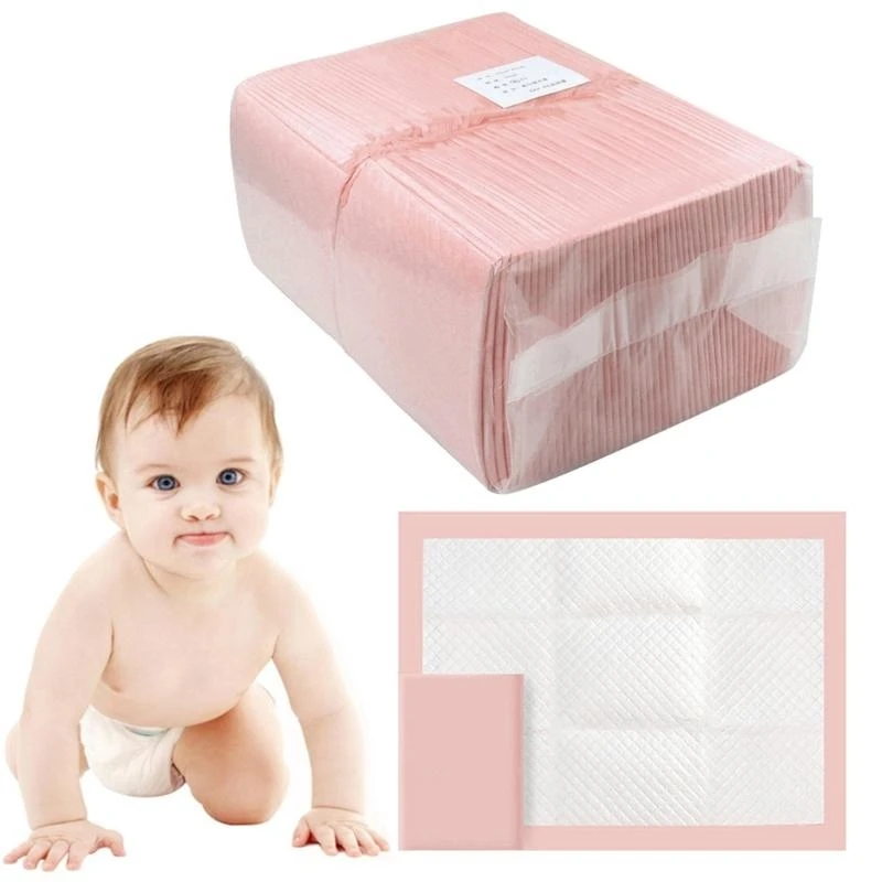 100Pcs Disposable Diaper Pad Baby Nursing Pad Water Absorption Changing Mat Breathable Nappy Adult Elderly