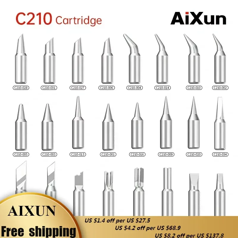 

C210 Customized Soldering Iron Tips Multifunctional Welding Iron Replacement