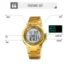 SKMEI 1712  2 Time Stopwatch Fashion LED Waterproof Watches relogio masculino Men Sport Watch Mens Digital Wristwatches 5