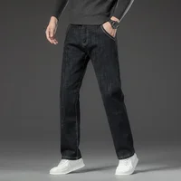 Stretch Fleece Thick Warm Loose Straight Leg Jeans Autumn and Winter Men Plus Size Cargo Hosen Frauen 2