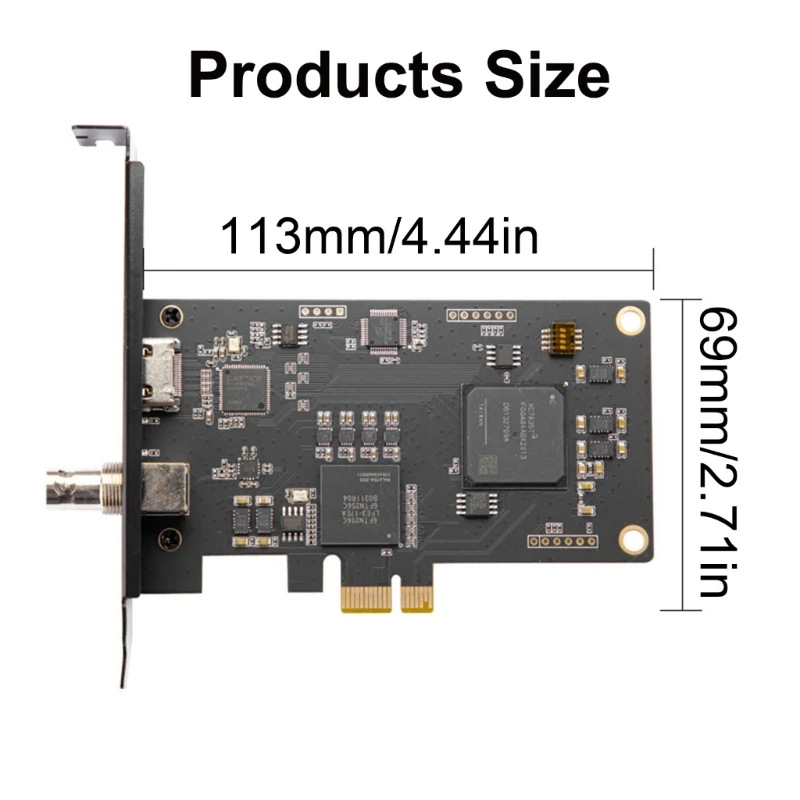 HDTV to PCIE Converters Adapter HDTV Adapter Support 1080P PCIE Video Card Converters for Recording Streaming