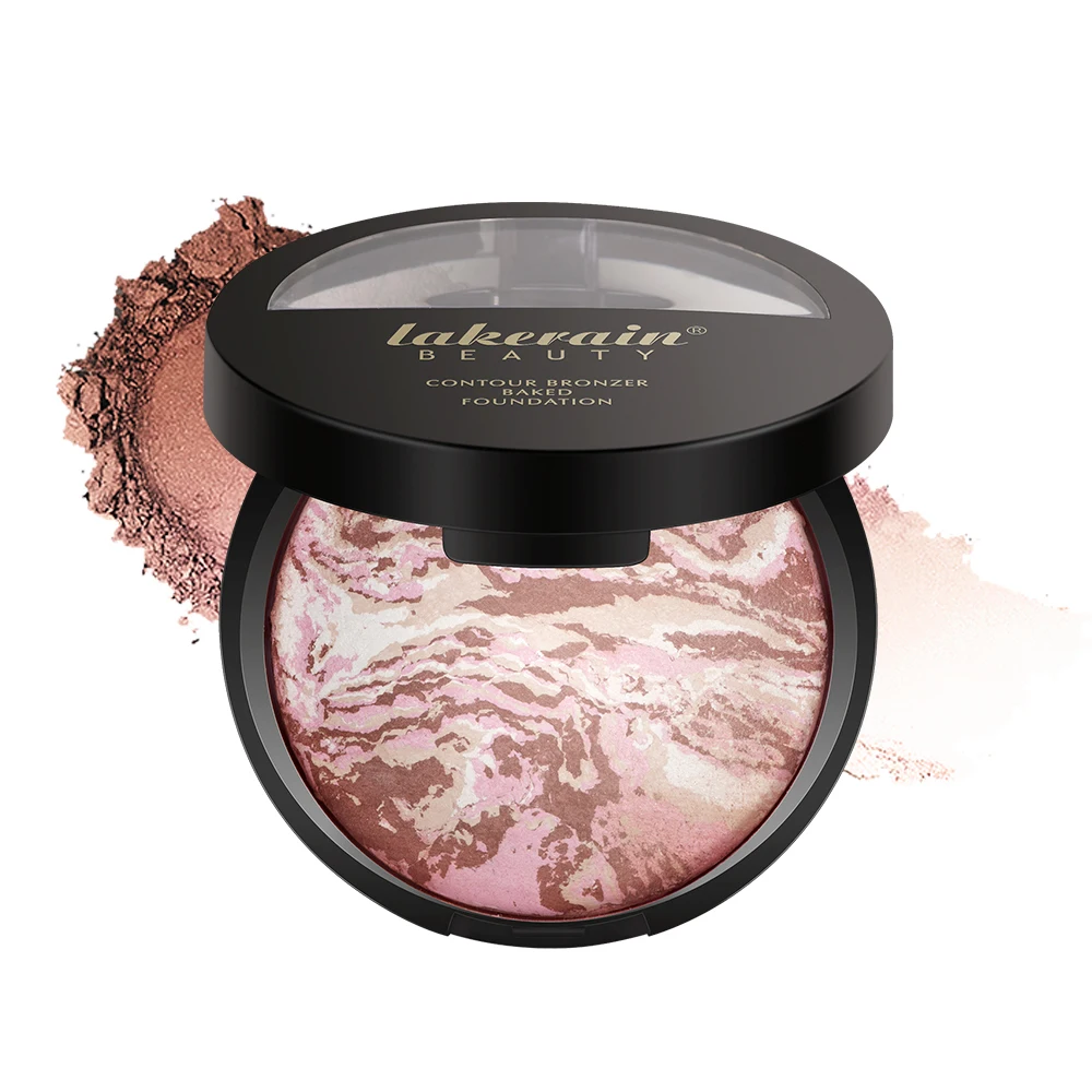Makeup Cosmetics Demi Matte Natural Finish Baked Brighten Color Correcting Powder Foundation Oil Control