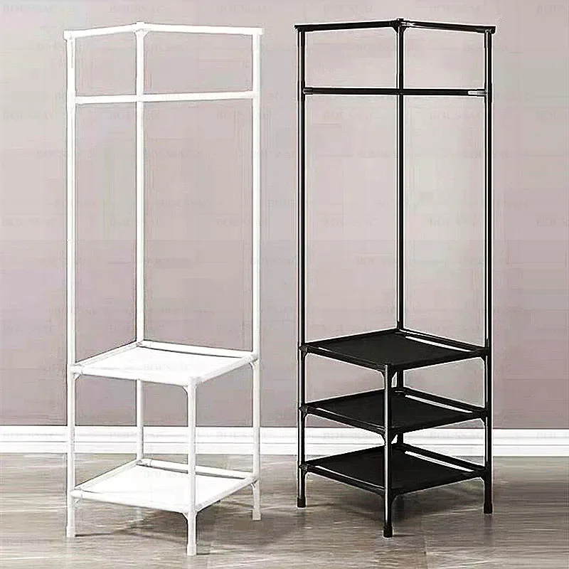 Movable Shelf Storage Shelves Night Galan Bedroom Coat Rack Home and Organization Hanger Stand Shoerack Porte Manteau Mural Sofa