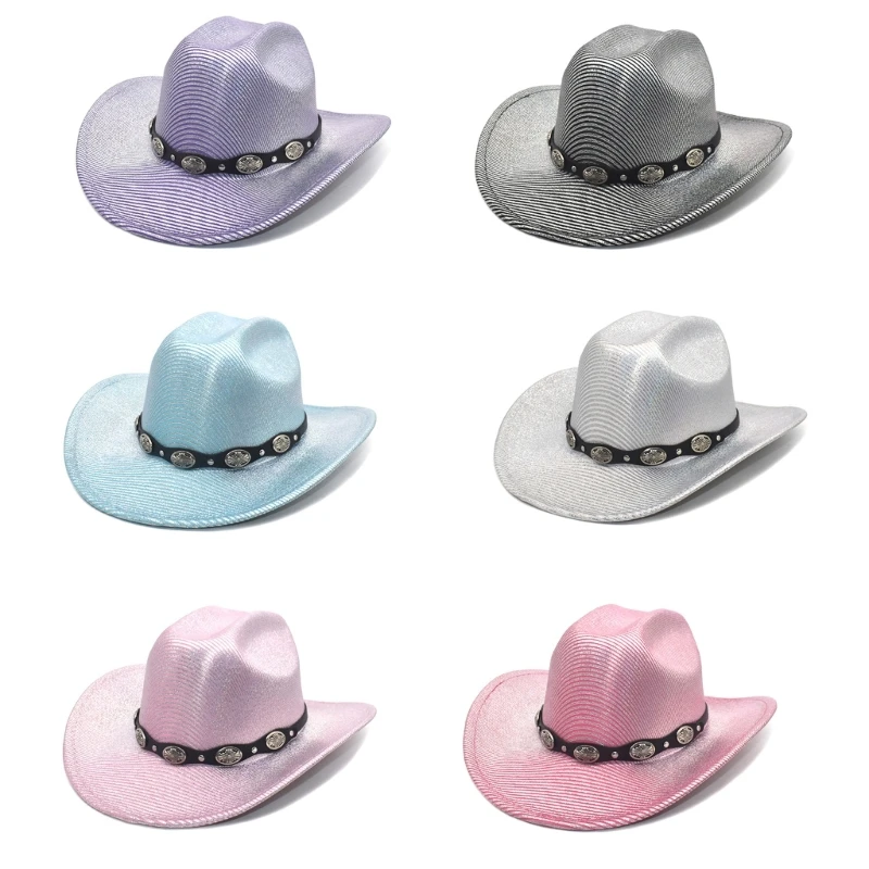 

Glitters Cowboy Hat for Bachelorette Party Stage Dancing