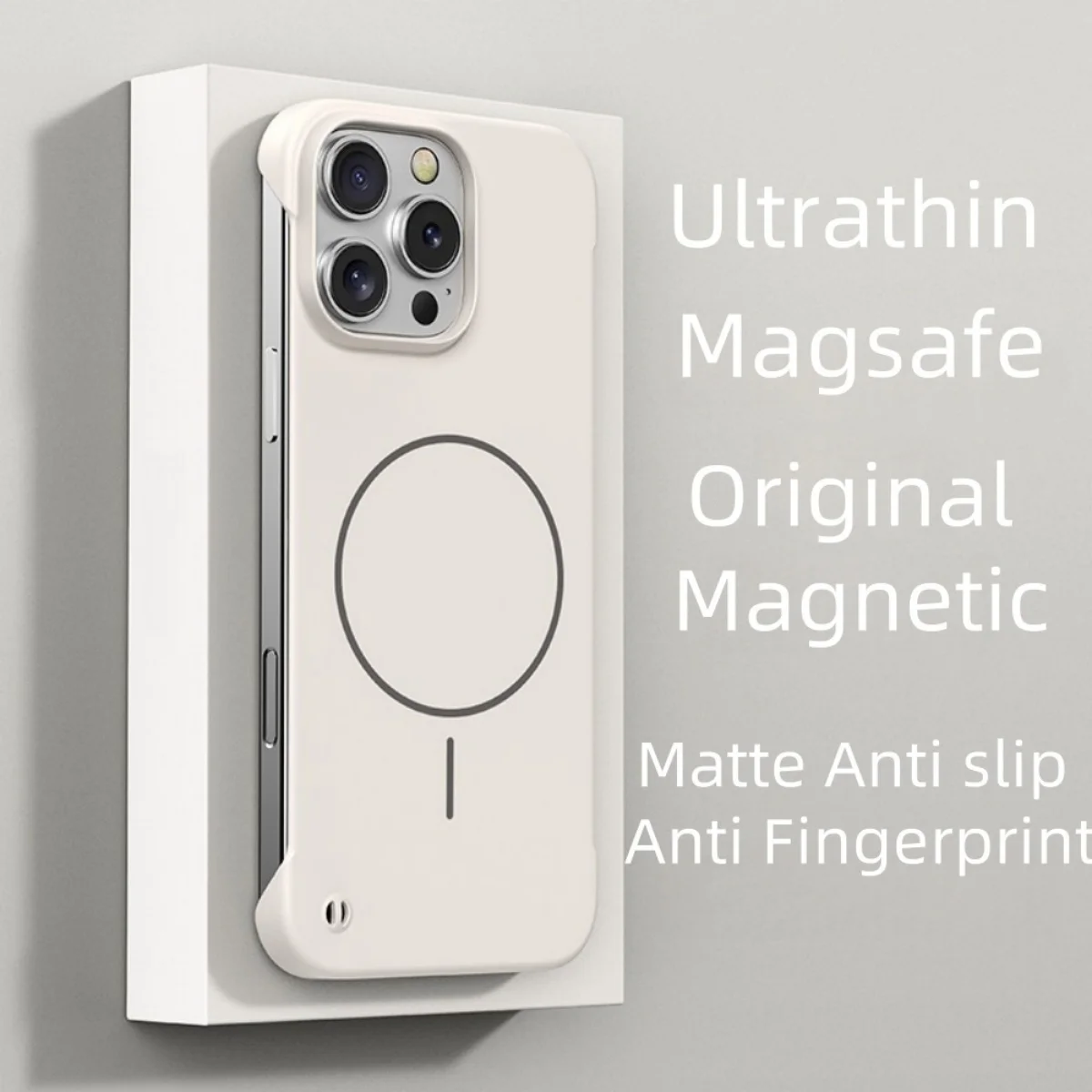 Slim Frameless Magnetic Cooling Case with Wireless Charging Capability