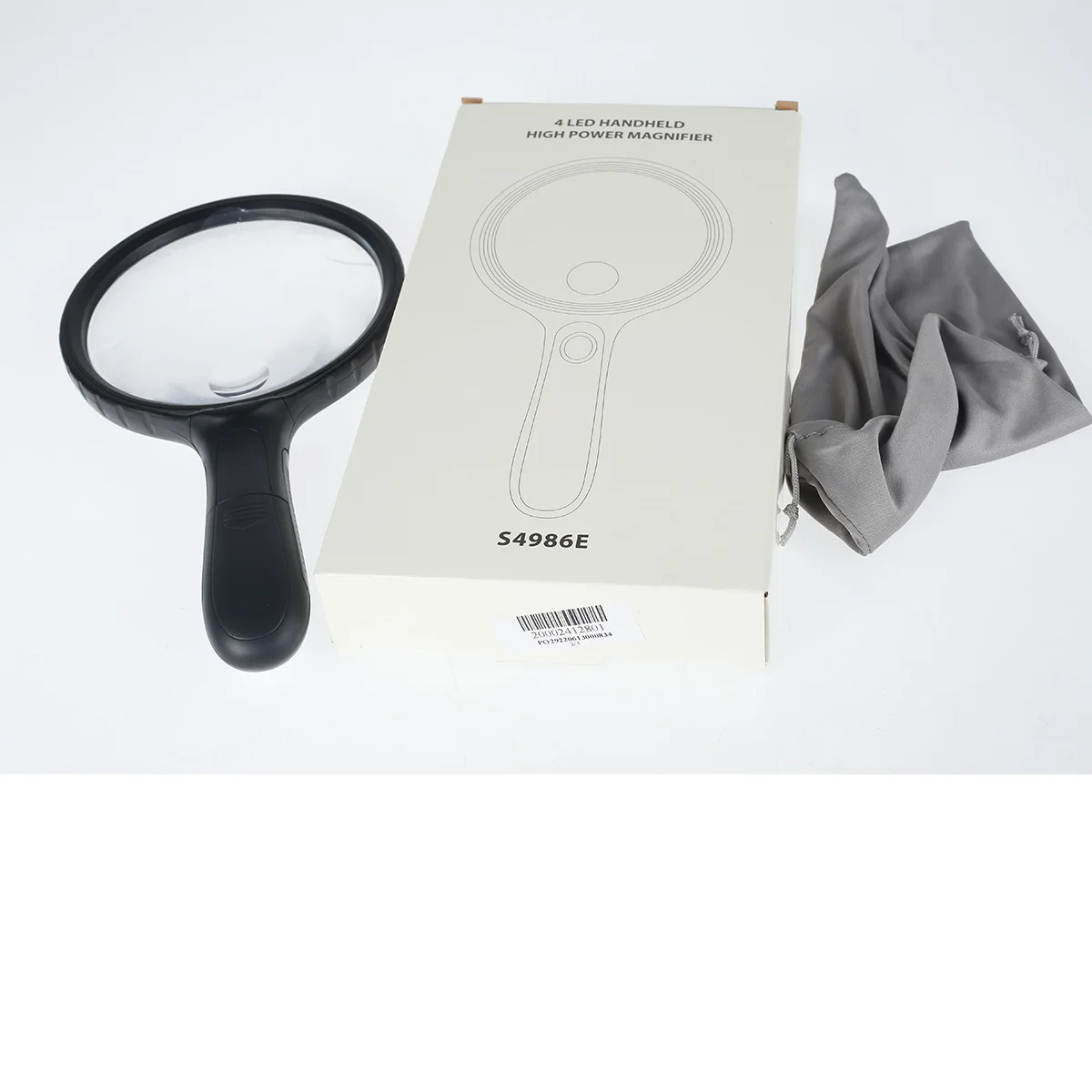 

NEW Magnifying Glass with Light 5X 15X Magnifying Glass 4 LEDs Illuminated Lighted Magnifier with Storage Bag for Seniors