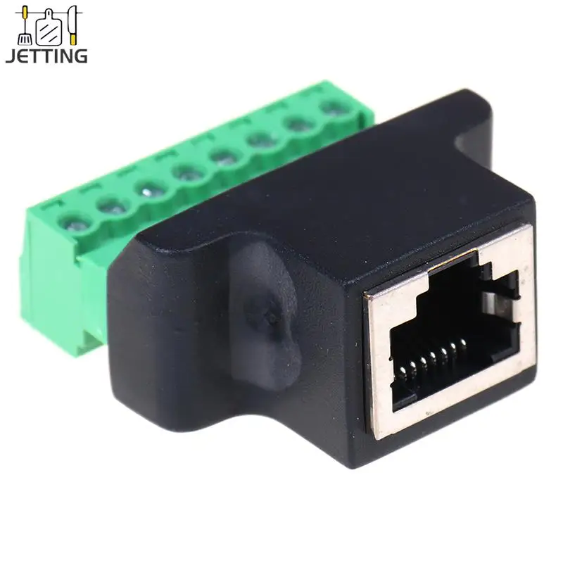 Ethernet RJ45 разъем для винтовой клеммы 8 Pin цифровой фоторазъем CCTV