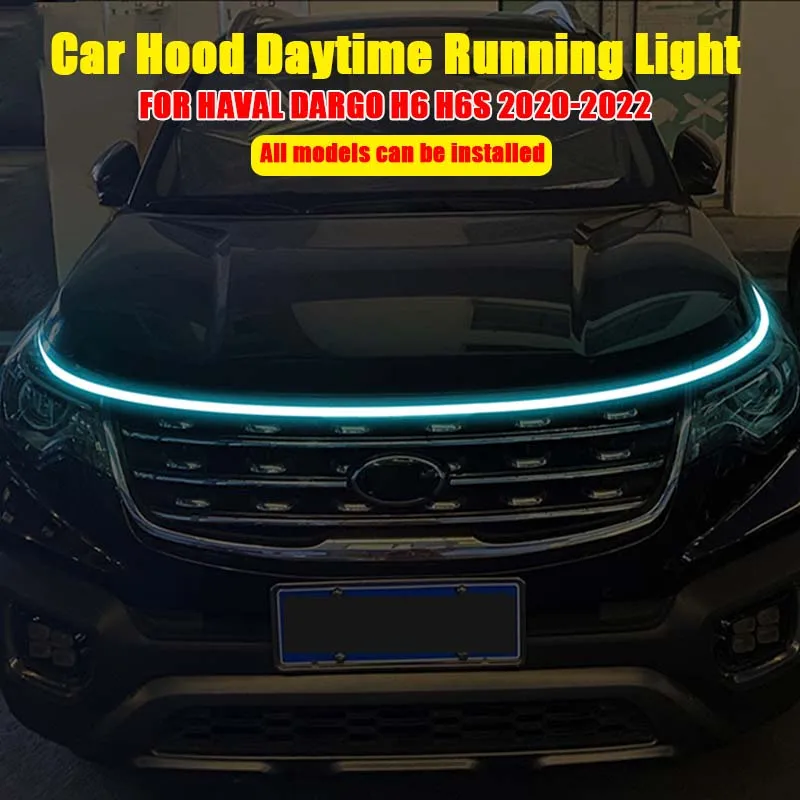 

Car Hood Light Strip 12v Car Led Daytime Lights Universal Waterproof Flexible Strip Headlight For Haval Dargo H6 H6S 2020-2022