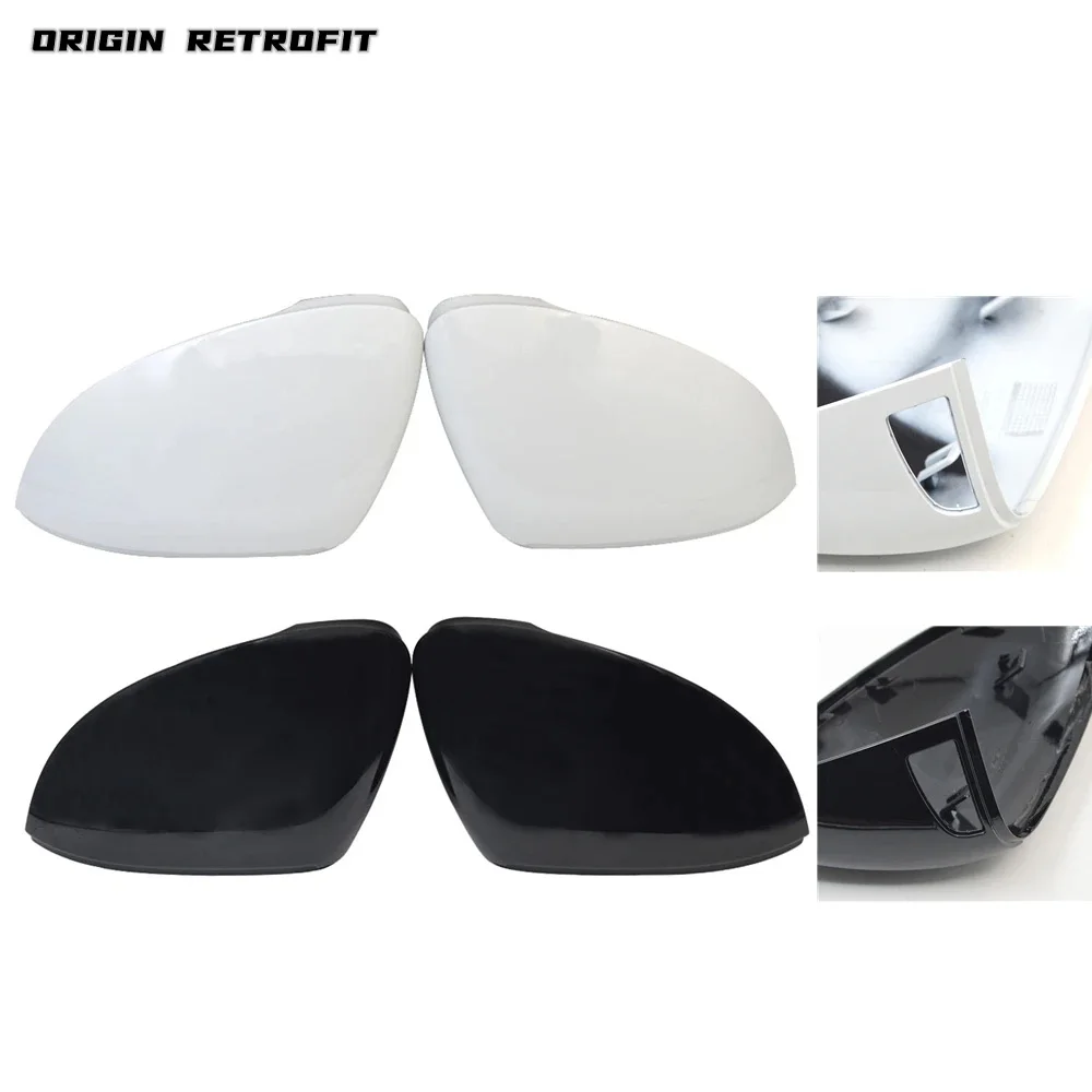

For Golf MK8 Blind Spot Folding Mirror Cover Black White