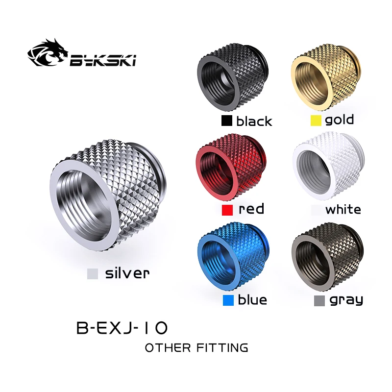 Bykski-conector Refrigerando do Prolongamento de Água Cores Múltiplas pc Homem Aos Encaixes Fêmeas g1 7.5 mm 10 mm 15 mm 20 mm 25 mm 30 mm 40 Milímetros