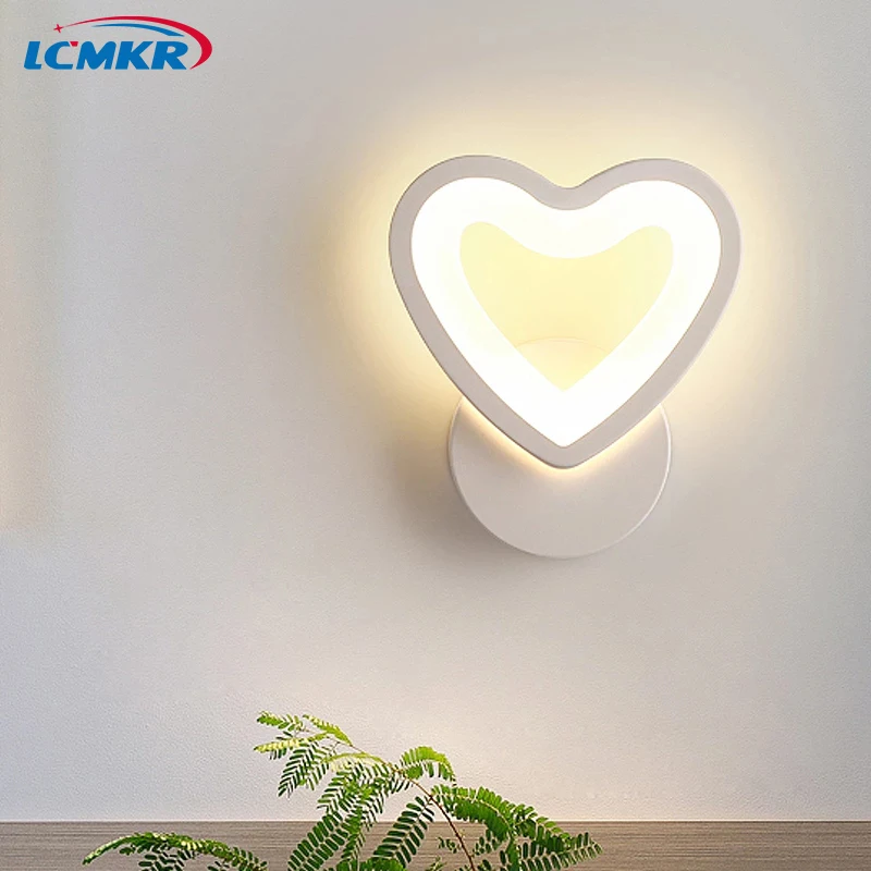 

Post-modern LED Wall Lamps Simple White Indoor Lighting for Stairs Cloakroom Bedroom Home Decor with Aluminum Lustre Fixtures