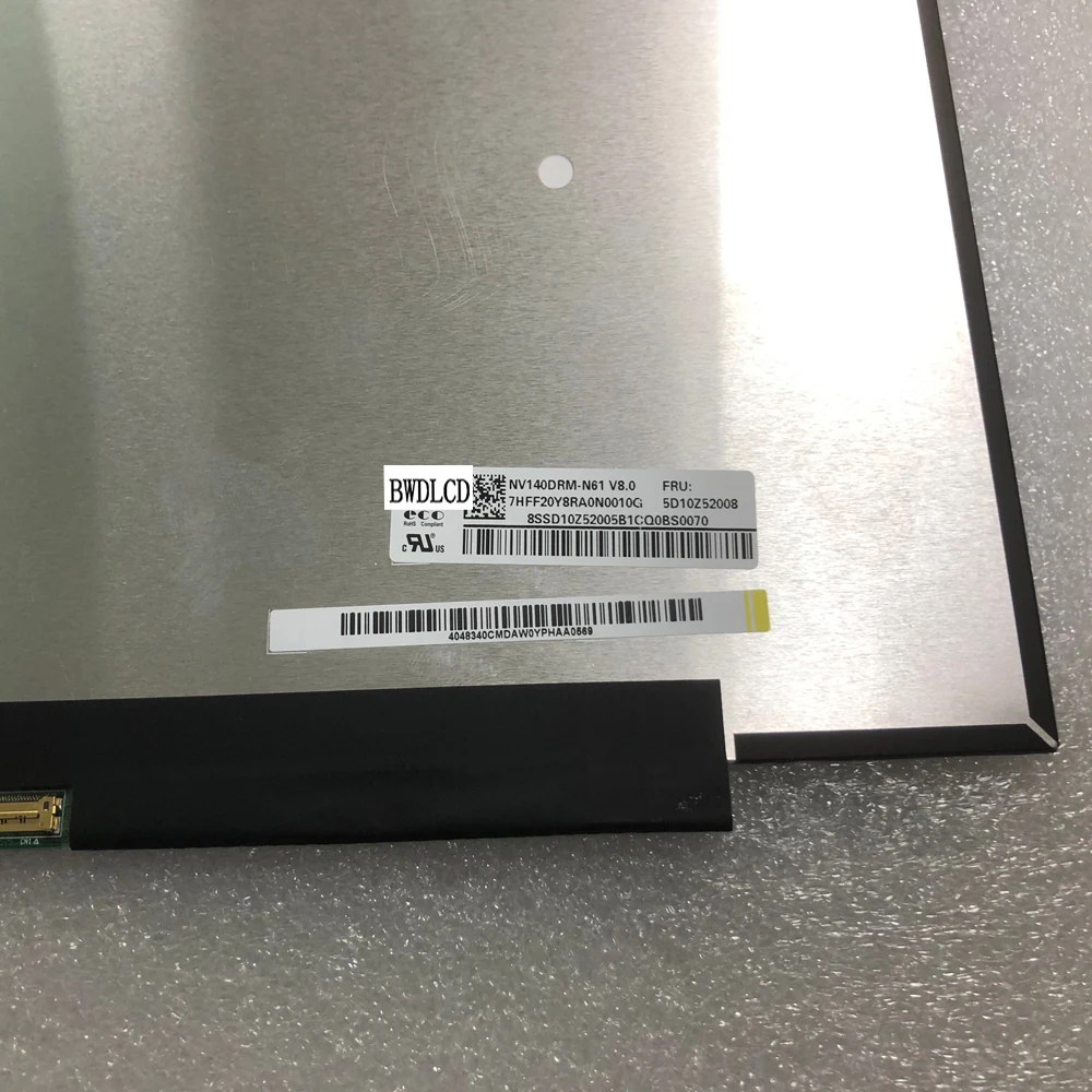 Painel Magro Nv140drm-n61 k 2.2*2240 da Tela do Lcd do Portátil da Matriz 1400 do Diodo Emissor de Luz 16:10 Fru: 5d10z52008 14 - Imagem 5