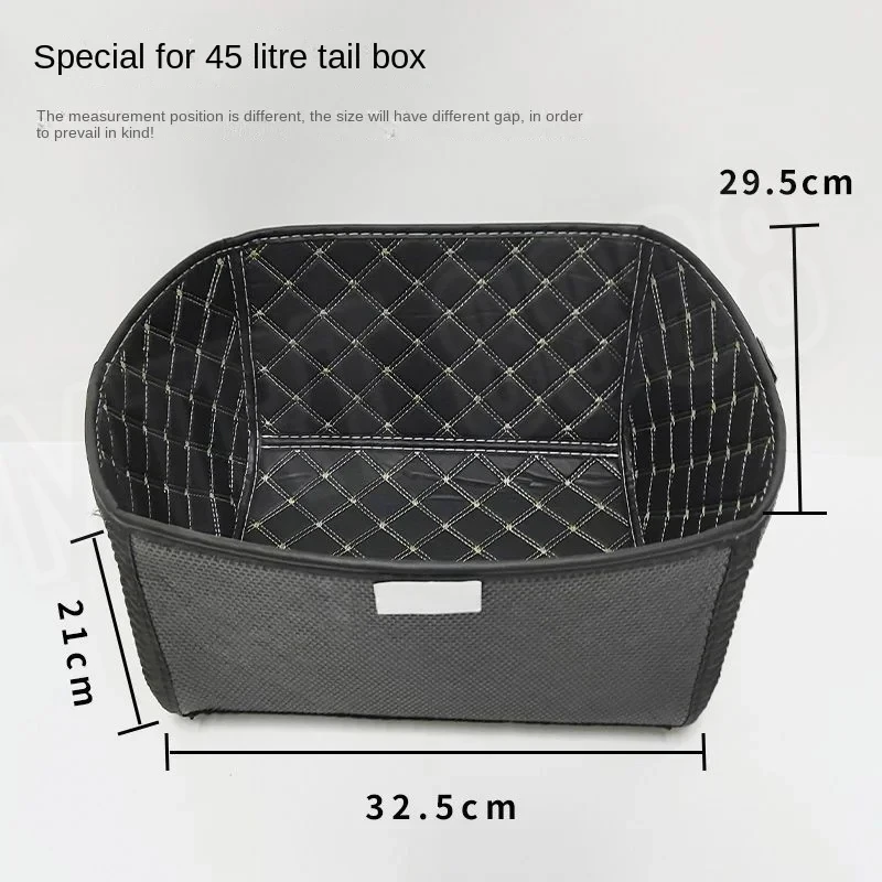 Universal Square Box Motorcycle Trunk Liner Universal Electric Vehicle Tailbox Detachable Cushion Inner Liner 36L/45L/57L