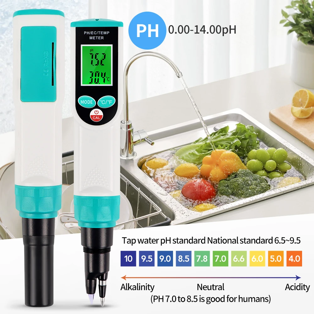 Digital Food PH Meter High Accuracy Meat Dough Sausage Cheese Soil Tester