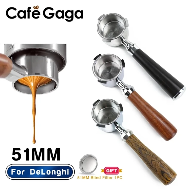 Portafiltro sin fondo de café para Delonghi EC680 EC685, cesta de filtro de  repuesto, accesorio para máquina de Espresso, herramienta Barista, 51MM -  AliExpress