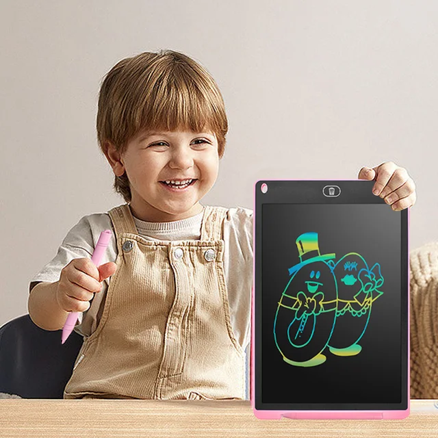 10/12/inch Colourful LCD Writing Tablet Drawing Board Kid Graffiti Sketchpad Toys Handwriting Blackboard Drawing Board Kids Toys 5