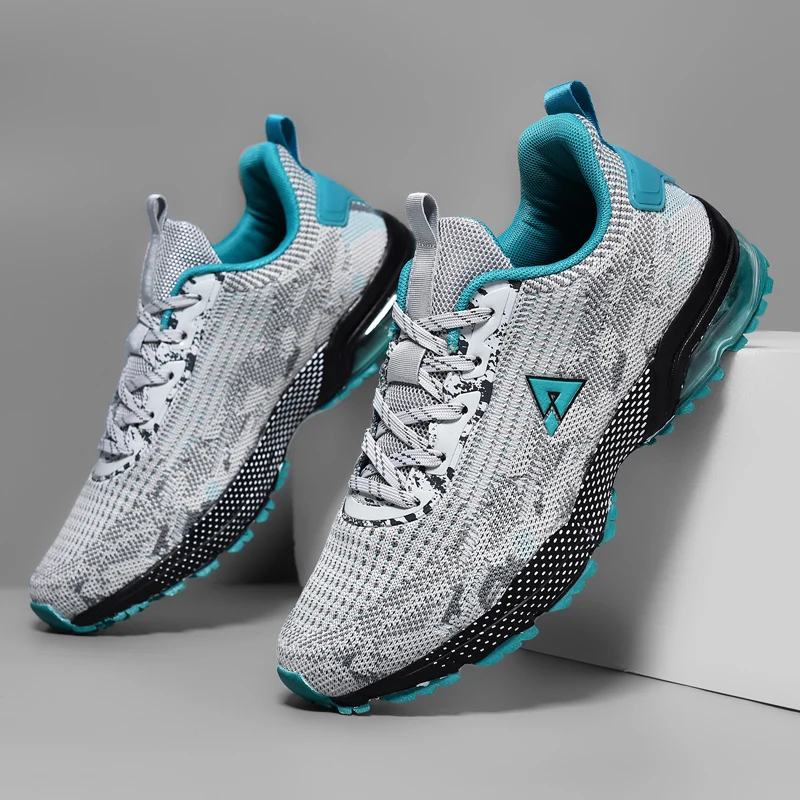 

2024 New Man Running Shoes Air Cushion Sport Shoe For Mens Mesh Breathable Gym Shoes Big Boy Anti Slip Walking Jogging Shoes Men