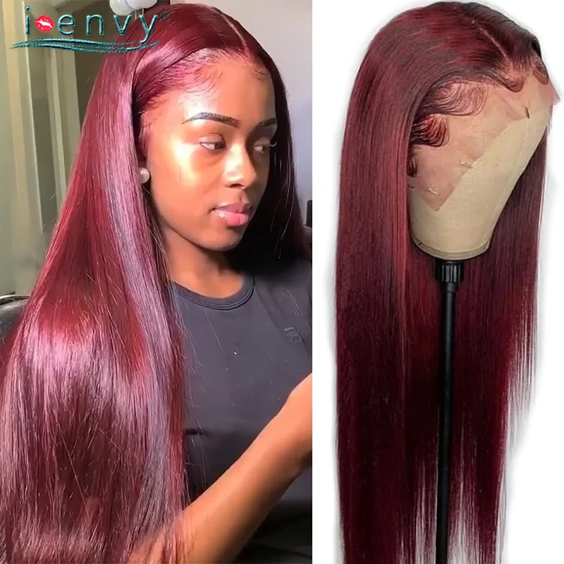 burgundy lace front wigs