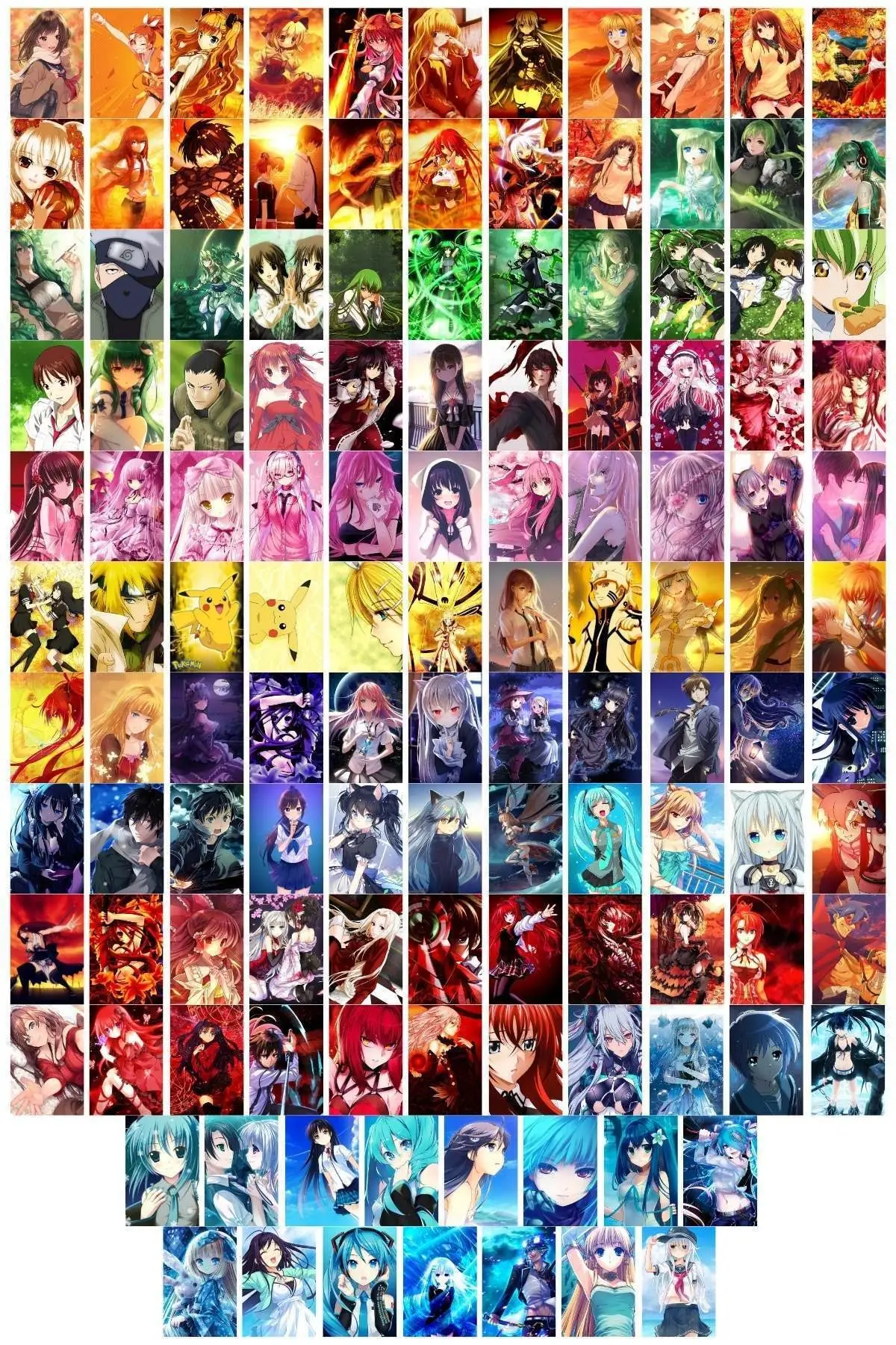 Anime Wall Poster Collage Set 60 Pieces Thick Coated Paper 10cm X 14cm  Boxed - AliExpress