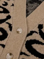 Women's New Autumn and Winter Fashion Elegant V Neck Open Placket Collar Button Sleeveless Leopard Print Stylish Unique Niche De - Image 6