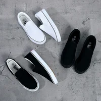 Spring Autumn Women's Flat Bottom Canvas Slip-On Shoes Breathable Casual Sneakers Korean Style Versatile Lazy Person's Shoes