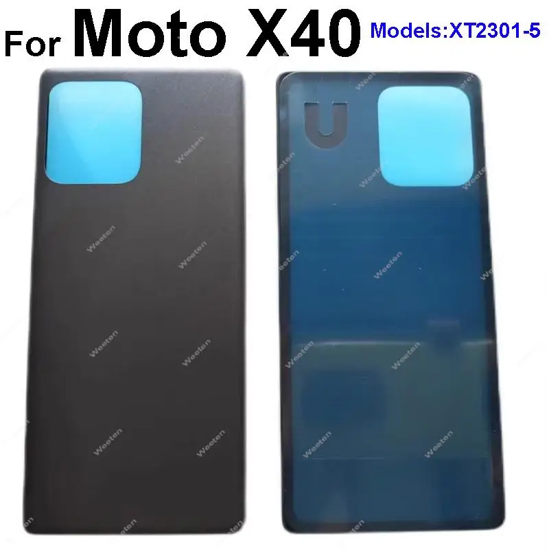 모토로라 모토 X40 XT2301-5 후면 배터리 문짝 하우징 커버, 후면 배터리 케이스 교체 수리 부품