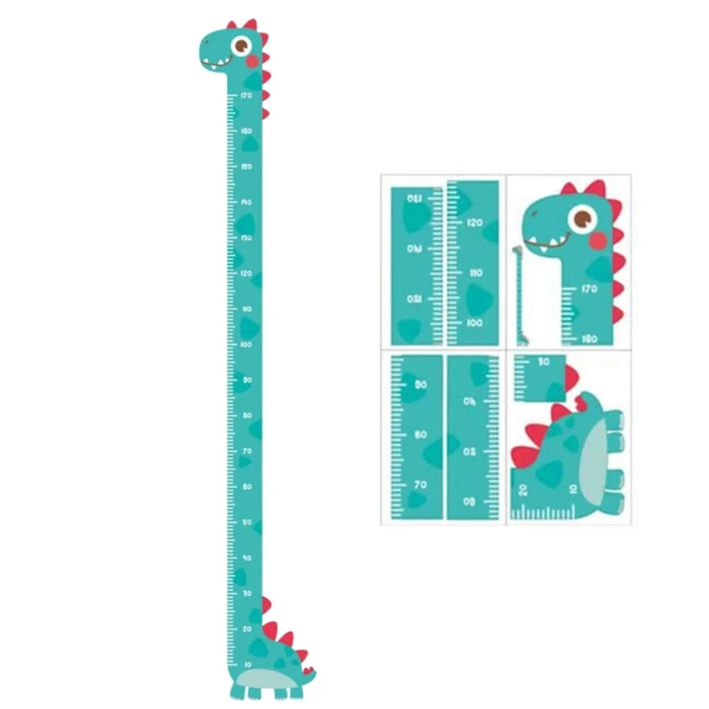 Creative Cartoon Decoration Kids Height Growth Chart Ruler for Kids Removable Wall Sticker PVC Decals Room Decors