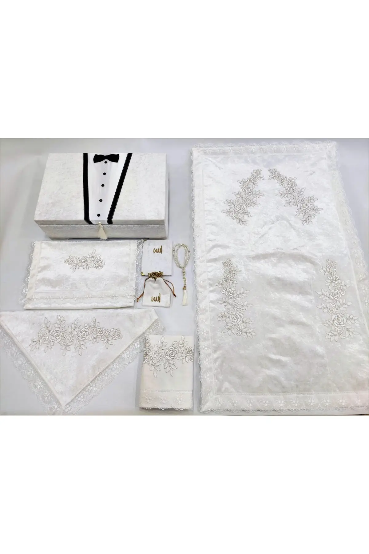 Крем для жениха 8 шт. кофр молитвенный набор бархатный | Тематическая одежда и