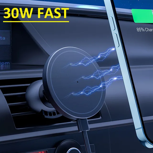 30W Magnetic Wireless Car Charger 1