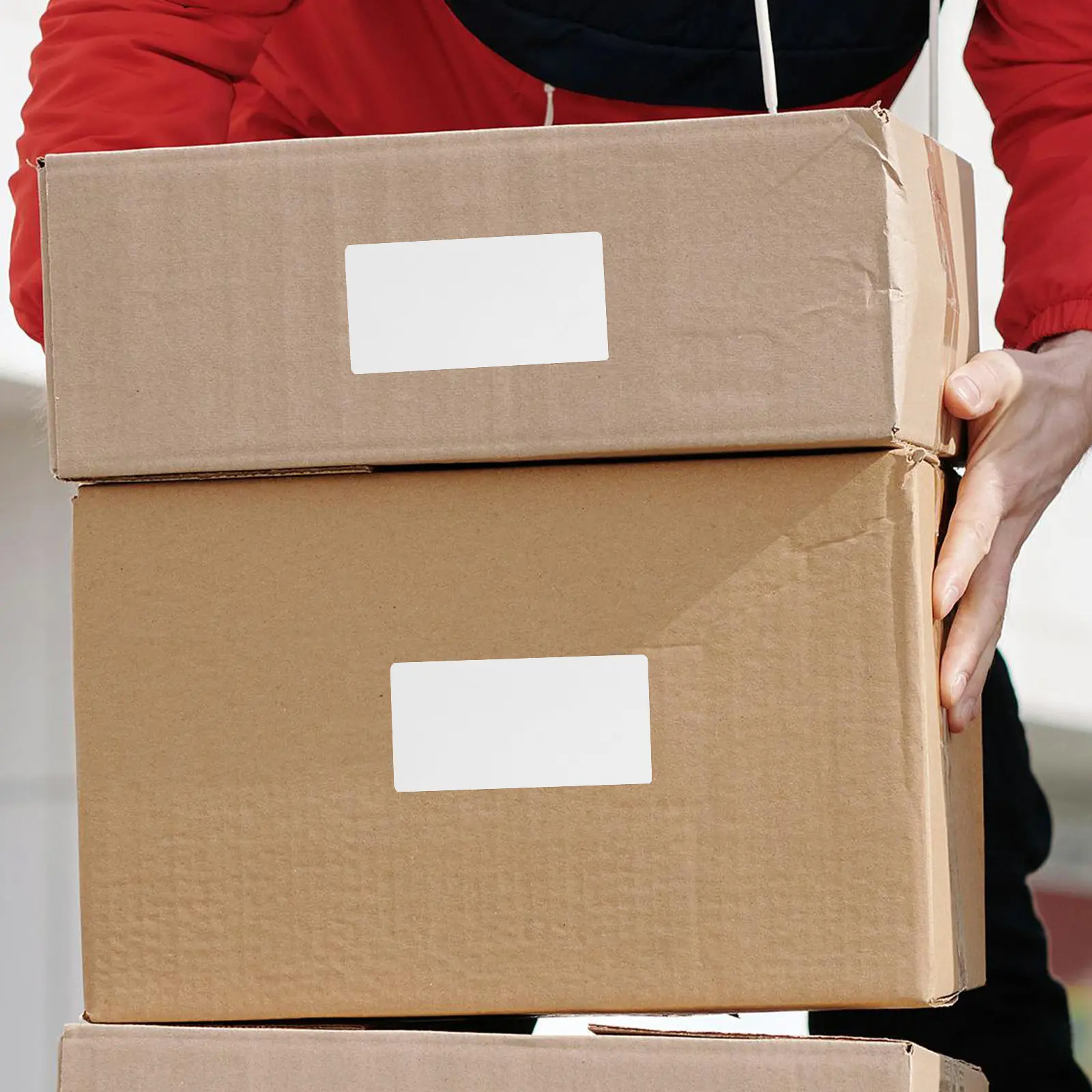 1롤 감열 프린터 라벨 80x40mm 자가 접착 배송 창고용 감열지 스티커 비즈니스 재고 관리