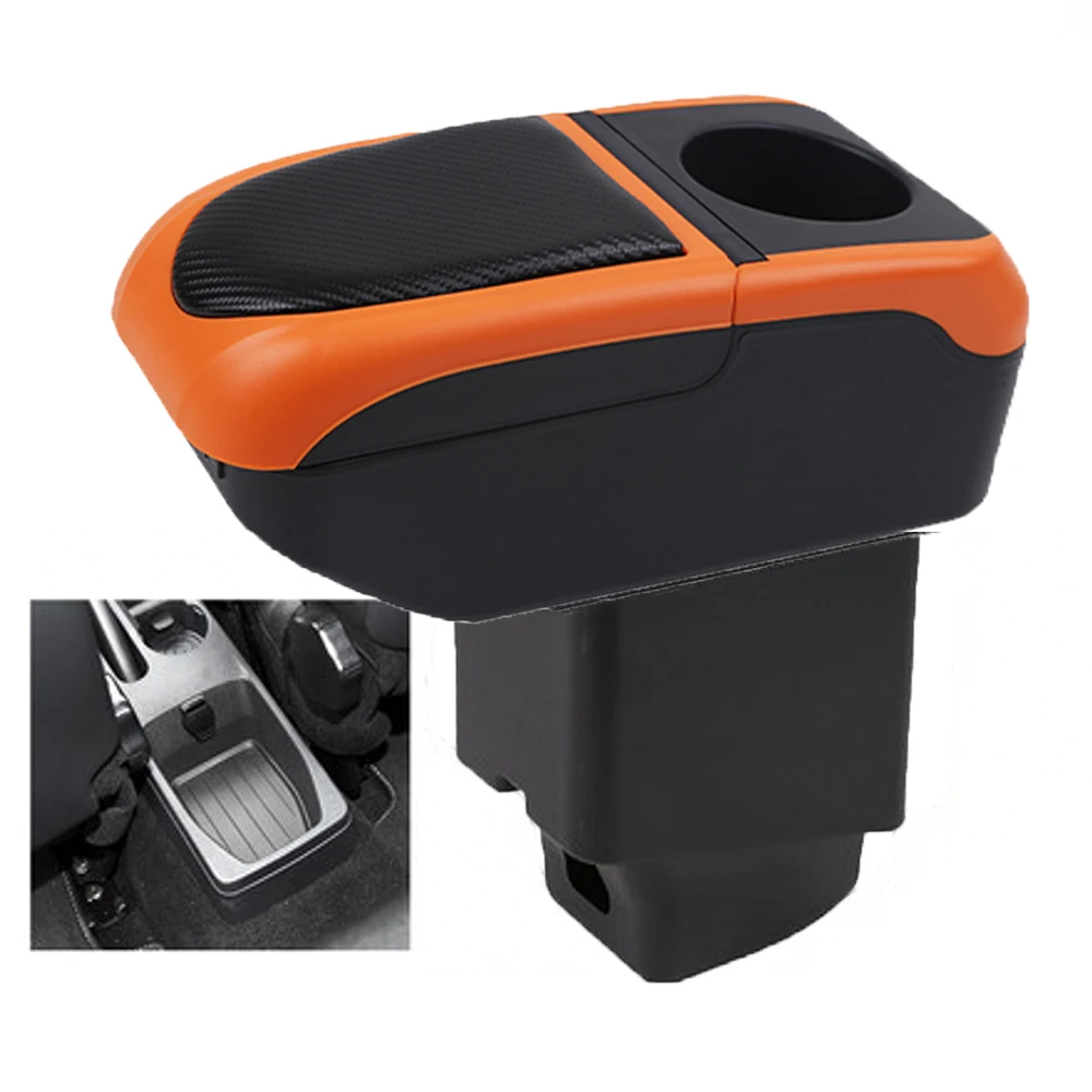 

For Car Renault Captur Armrest Box Arm Elbow Rest Center Console Storage Case with Cup Holder USB Port