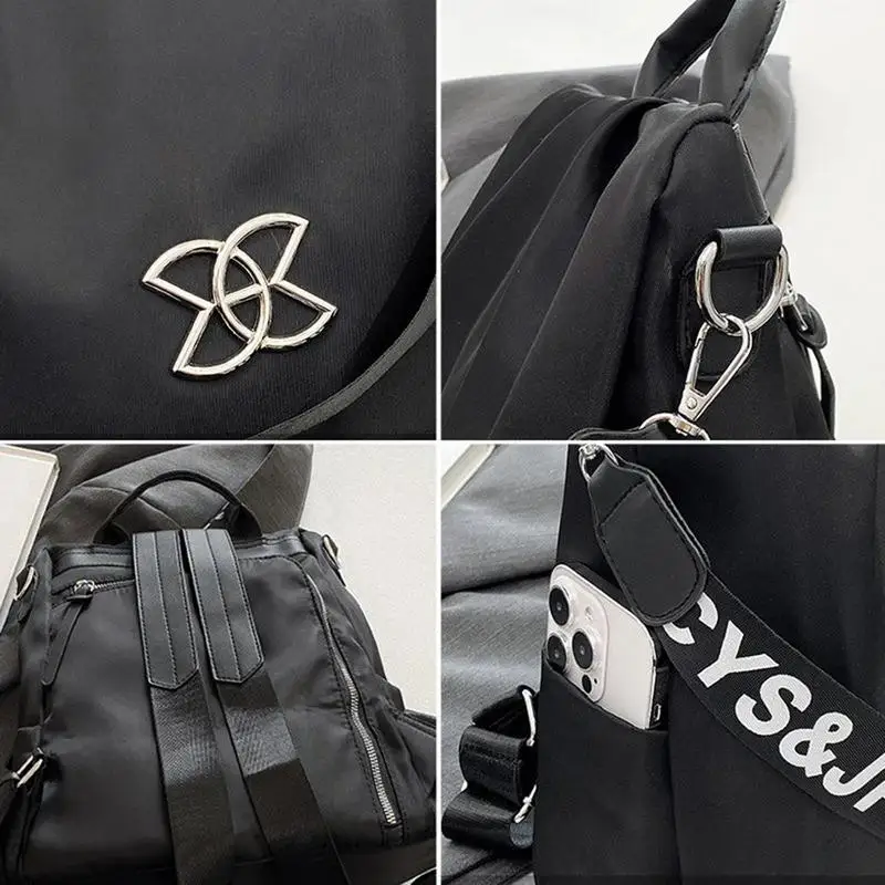 Multipurpose Hobo Purse Women Shoulder Backpack Anti-theft Mini Casual Daypack Purse Portable Travel Bag For Business Trips