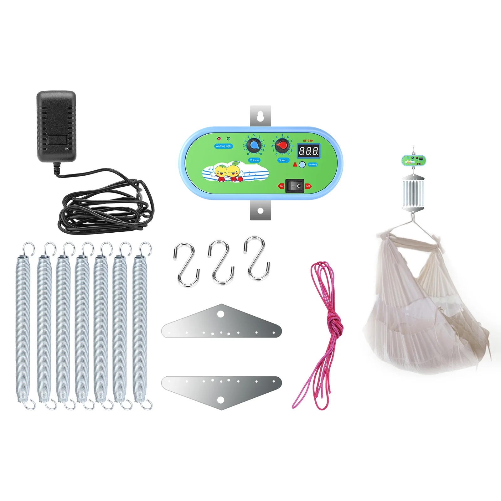 Motor Spring Cradle Baby Swing Electric Controller Automatic Swing