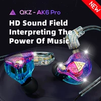 Original QKZ AK6 Pro Copper Driver HiFi Wired Earphone Sport Headphone Bass Stereo Headset Music Earbuds 3.5MM In Ear With Mic 1
