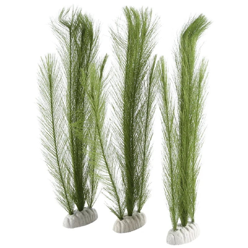 Title 6, Aquarium Decorations Fish Tank Artificial Green...