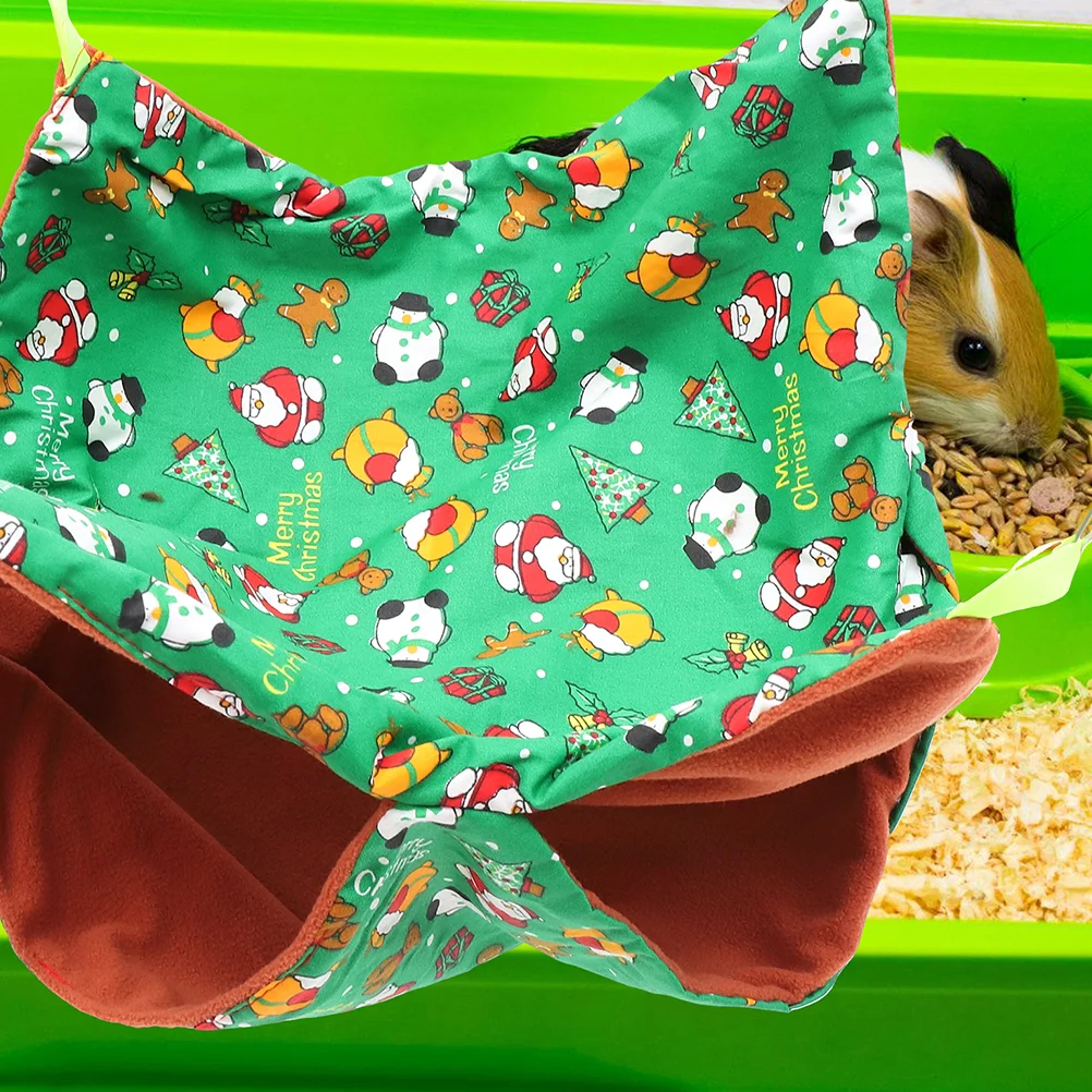 

Hamgers Pet Warm Cotton Nest Adorable Chinchilla Hammock Christmas Delicate Hamster Bed Comfortable Cage Guinea Pig Hideout