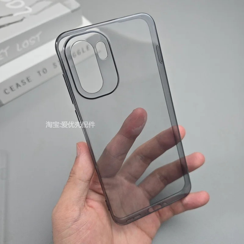 Clear Anti-Fingerprint Shockproof Phone Case with Non-Slip Grip