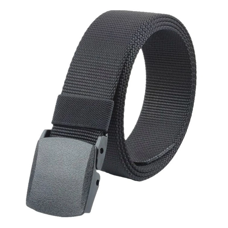 Men's Outdoor Sports Military Tactical Nylon Waistband Canvas Web Belt Waisttrainer Lumbar Waist Support Fitness Belt