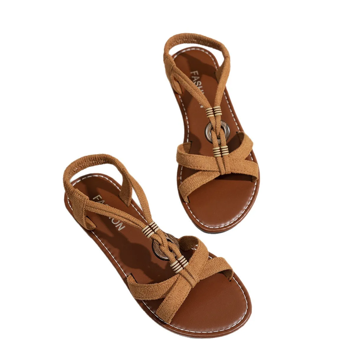 Women's Sandals Bohemia Style Summer Sandals Women Soft Bottom Low Heels Sandals Shoes Woman Non-slip Shoes Summer Footwear - 5