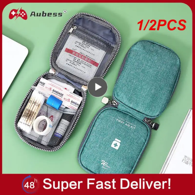 

1/2PCS Home First Aid Kit Large Capacity Empty Storage Bag Portable Travel Box Survival Bag Emergency Bag For